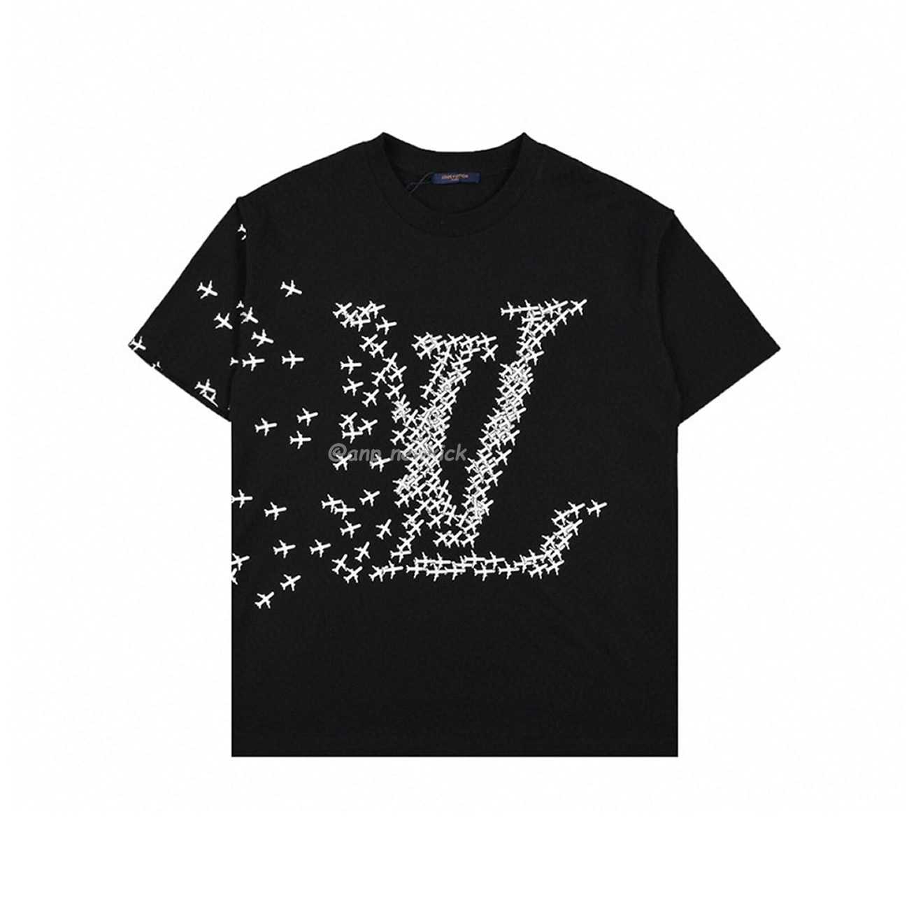 Louis Vuitton 20ss Small Aircraft Logo Printing Short Sleeved T Shirt (2) - newkick.app